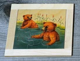 Produktbild Atelier Fischer Puzzle Bären 9-teilig - Bären im Wasser (9 Teile)