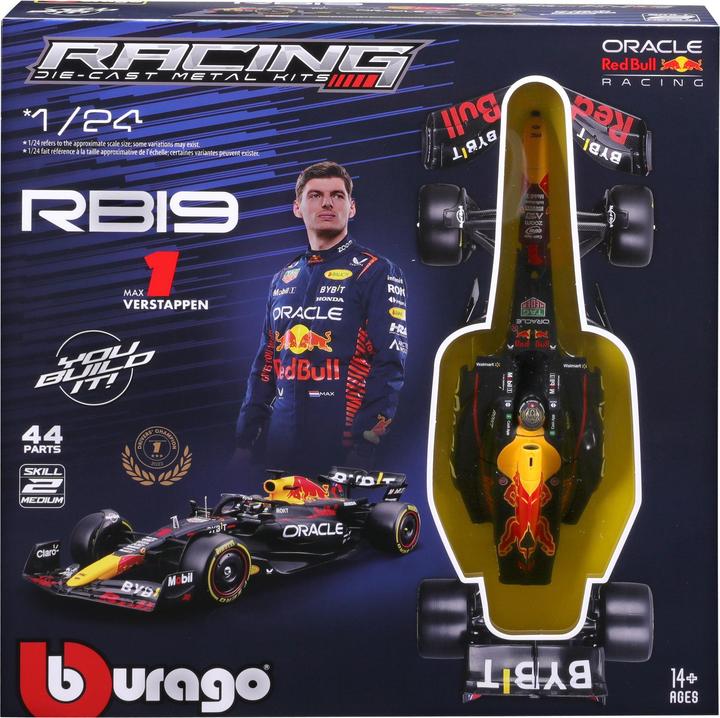 Produktbild Bburago Red Bull F1 RB19 1/24 Kit Verstappen 2024
