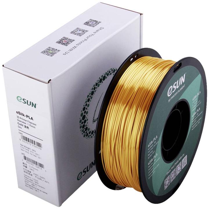 Actual product image eSUN eSilk (PLA, 1.75 mm, 1000 g, Gold)