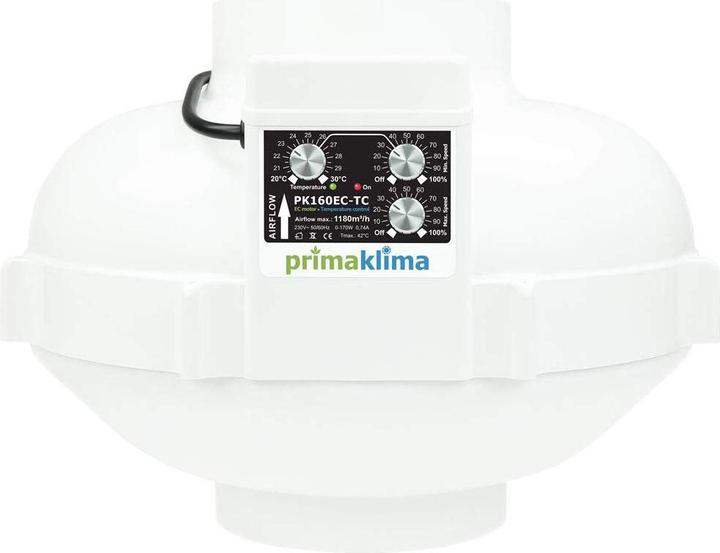 Image du produit Prima Klima Ventilateur tubulaire EC 160 / Temp/Speed Control