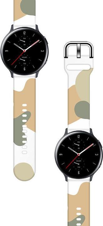 Produktbild Hurtel Strap Moro Ersatzarmband für Samsung Galaxy Watch 42mm Armband Armband Camo schwarz (6) (42 mm, Silikon)