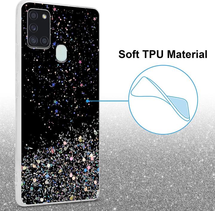 Image du produit Cadorabo Couverture TPU paillettes scintillantes (Samsung Galaxy A21s)