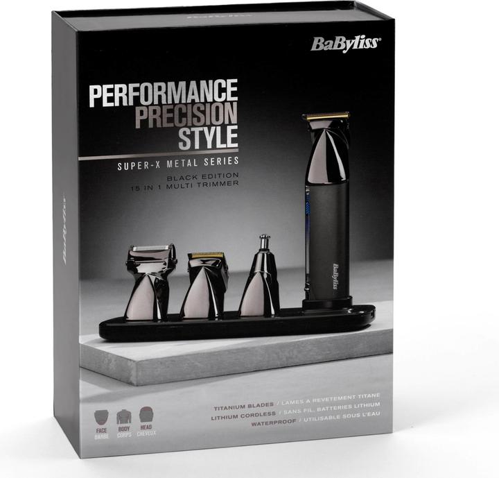 Actual product image BaByliss Super-X Metal 15 in 1 Multitrimmer MT991E