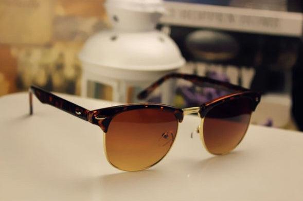 Immagine prodotto Hermex Occhiali da sole vintage retrò anni '80 UV400 - Brown Leopard