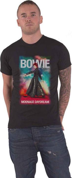 David Bowie Unisex Adult Moonage 11 Fade Cotton T-Shirt