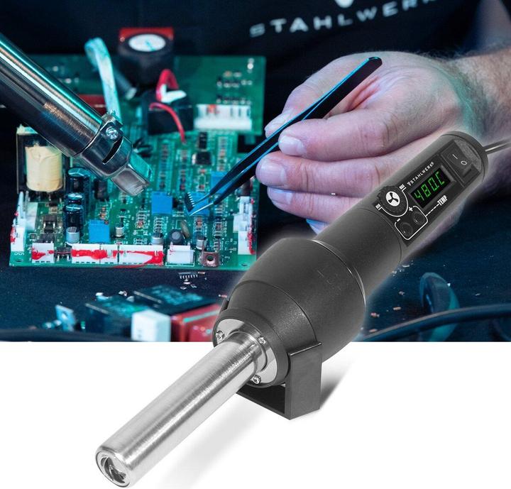 Produktbild Stahlwerk Lötstation Heissluftgebläse HLG-480 ST mit 700 W und 100-480°C Lötgerät