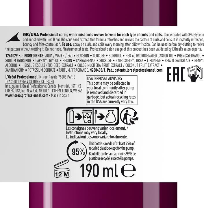 Image du produit L'Oréal Professionnel Curl Expression (190 ml)