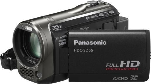 Produktbild Panasonic HDC-SD66-K, Full-HD Flash Camcorder, Schwarz