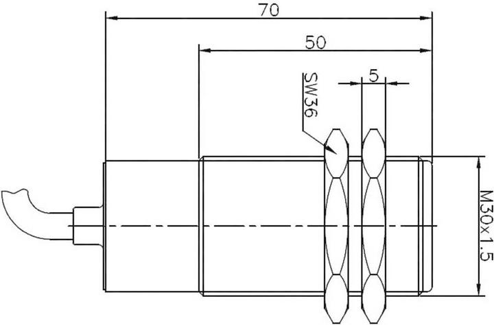 Image du produit Secatec Contact Reed 1 inverseur (RT) 350 V/DC, 350 V/AC 1 A 60 VA