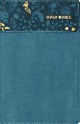 Actual product image NASB, Personal Size Bible, Large Print, Leathersoft, Teal, Red Letter, 1995 Text, Comfort Prin (Hardcover)