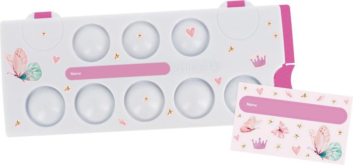 Produktbild Pelikan Deckfarbe, -farbkasten Farbkasten K12® Pink/Glitzer inkl. Deckweiss, 12 Farben (Mehrfarbig)