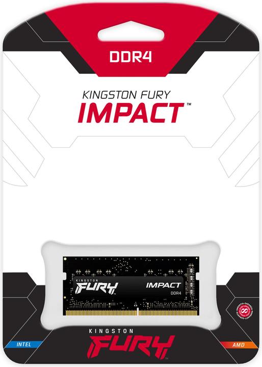 Produktbild Kingston FURY Impact (1 x 8GB, 3200 MHz, DDR4-RAM, SO-DIMM)