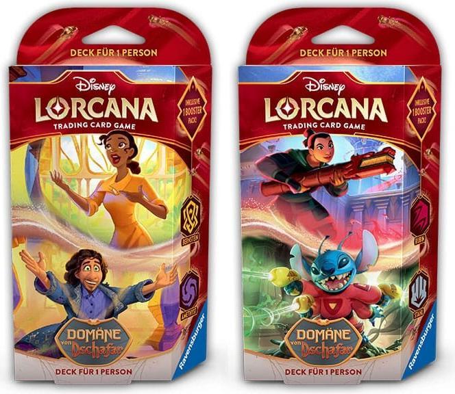 Ravensburger Disney Lorcana Trading Card Game: Set 8 - Display mit 8 Starter Decks (Deutsch) (Tedesco, Display del booster)