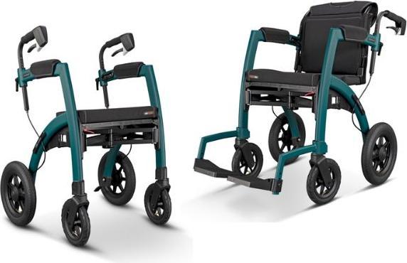 Produktbild Promefa Rollator/Rollstuhl Rollz Motion² Performance 2-in-1, Luftbereifung