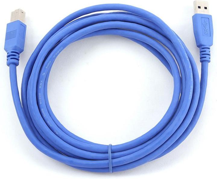 Produktbild Gembird USB-Kabel USB Typ A (M) bis USB Type B (M) (3 m, USB 3.0)