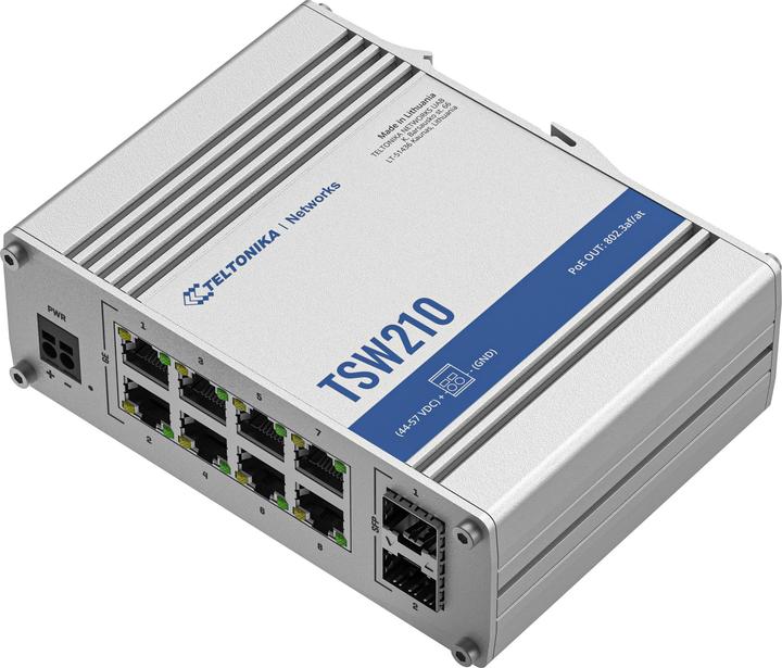 Produktbild Teltonika Tsw210 Unmanaged Industrial Switch (10 Ports)
