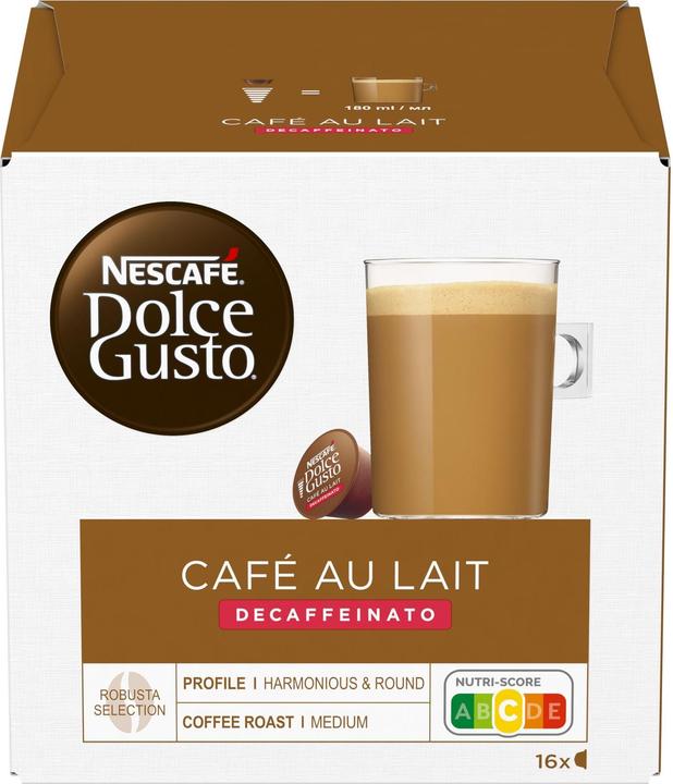 Actual product image Nescafé Dolce Gusto Café au lait Decaffeinato (16 x Port.)
