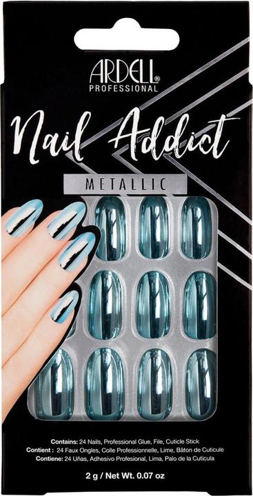 Ardell Nail Addict - Nail Addict Blue Metallic (Nagelutensil, Blau, Metallic)