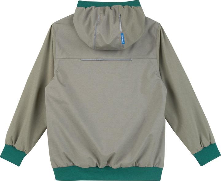 Produktbild finkid wendbare Regenjacke Muutuva vetiver/deep jungle (140, 146)