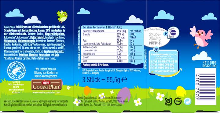 Produktbild Smarties Mini Osterhasen (55.50 g)