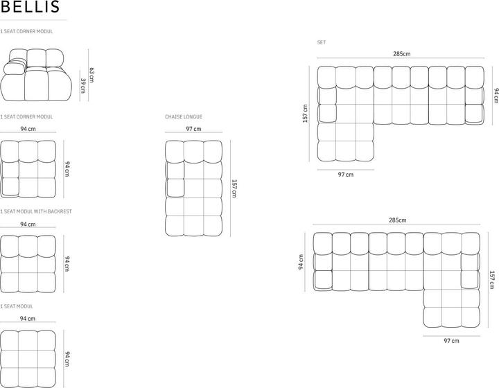 Actual product image Micadoni Bellis (Corner sofa)