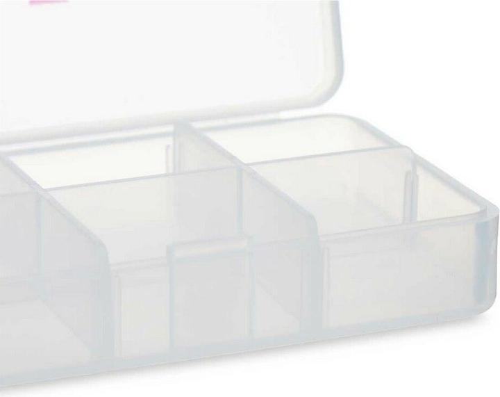 Actual product image Berilo Pill box with compartments Transparent plastic (11.5 x 18 x 2.2 cm) (12 pieces)