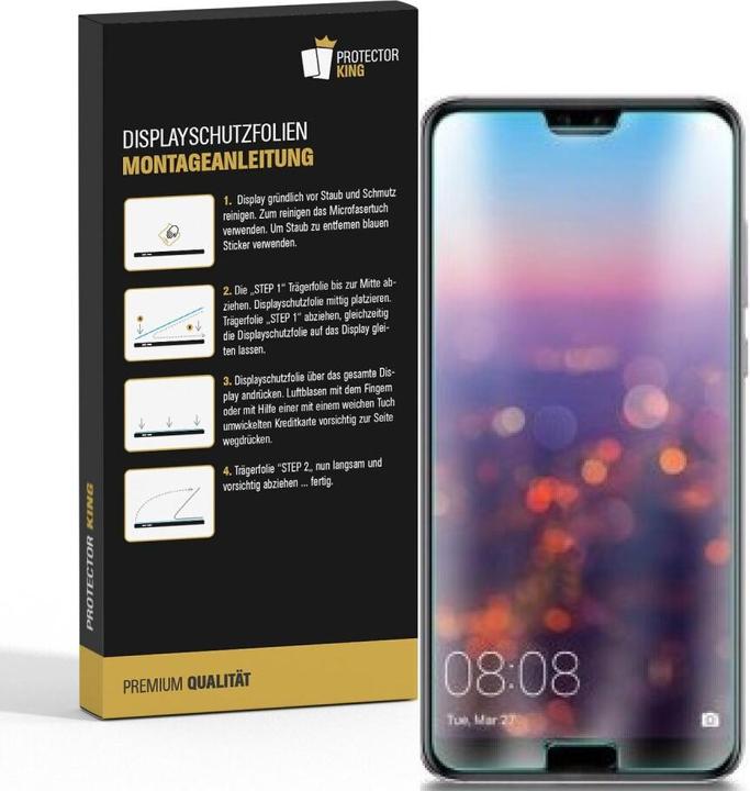 Actual product image Protectorking 6x Panzerfolie Anti-Shock HD Klar (6 Piece, Honor 10)