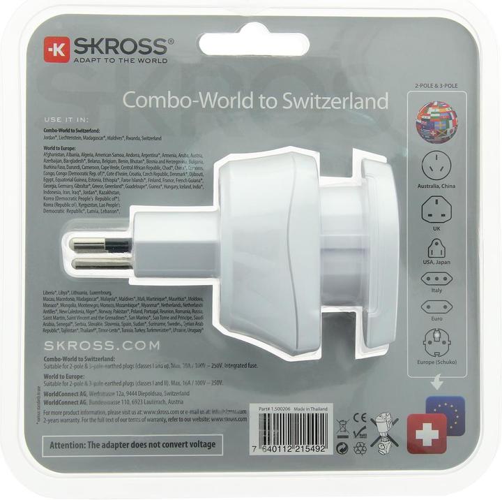 Image du produit Skross Combo World pour la Suisse