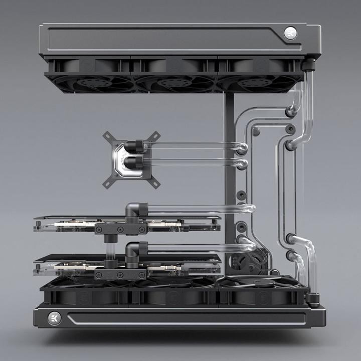 Produktbild EKWB EK-Classic DP Side PC-O11D G1 D-RGB + DDC 4.2 PWM