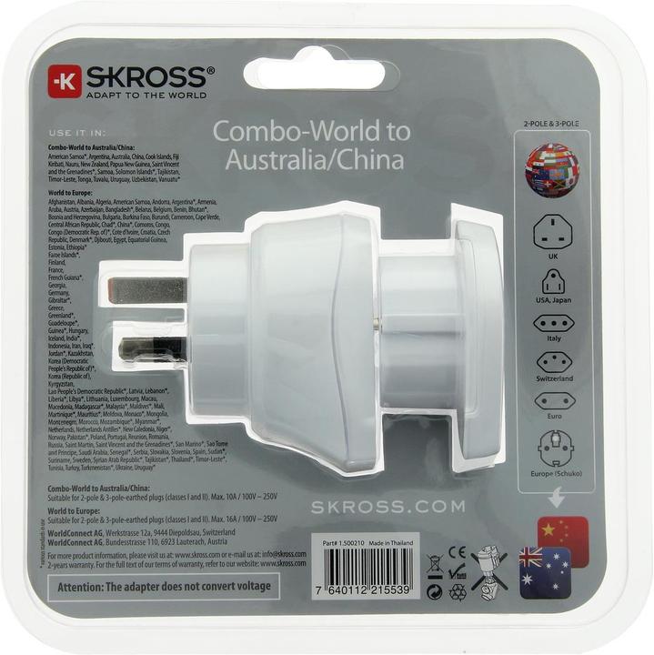 Produktbild Skross Combo-World to Australia