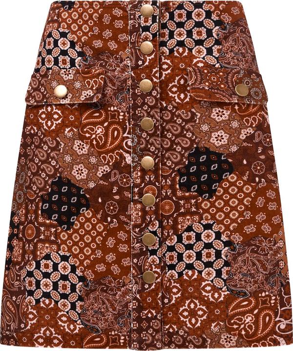 Joe Browns Patchwork Stretch A-Line Mini Skirt (34)