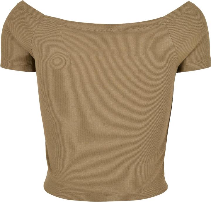 Actual product image Urban Classics Ladies Off Shoulder Rib Tee (3XL)