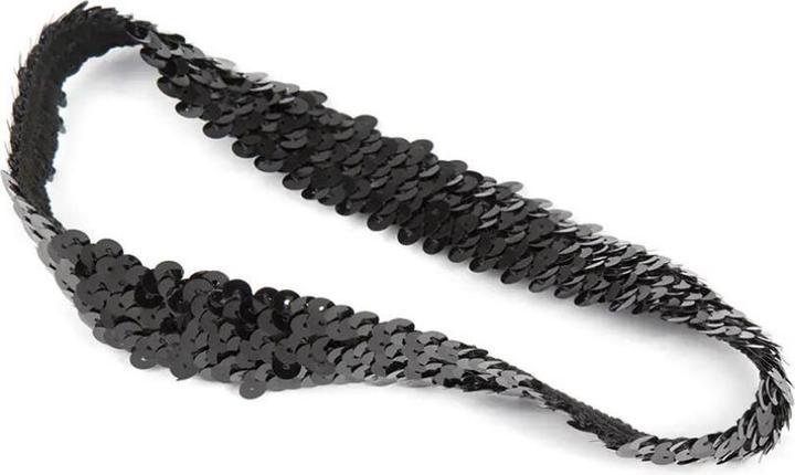 Actual product image Inca Cinta Elástica Negra Con Lentejuelas 1 U