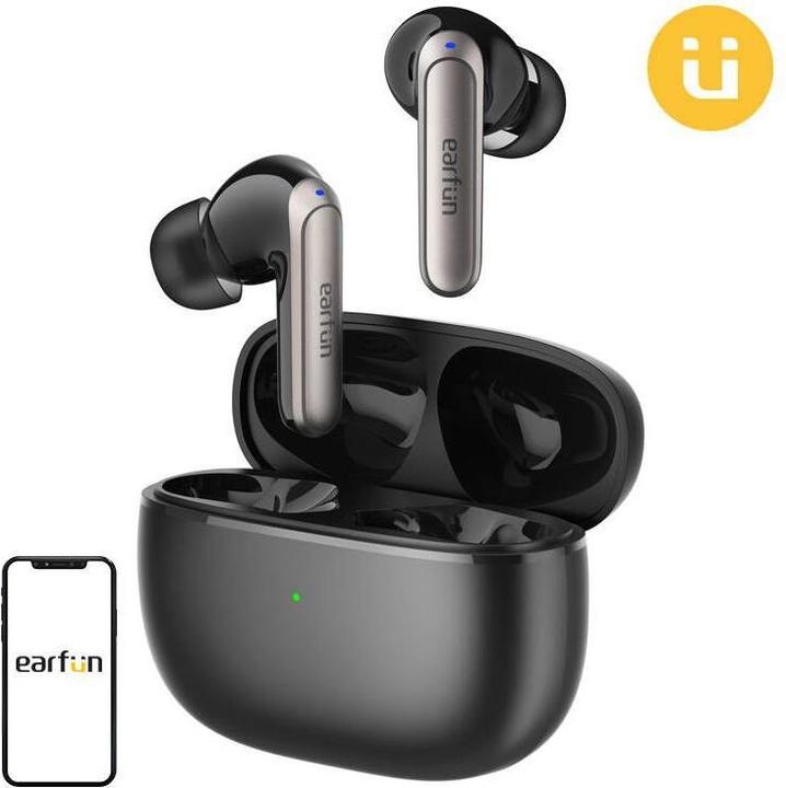 Produktbild EarFun Wireless earphones TWS Air 2 NC ANC (black) (ANC, Kabellos)