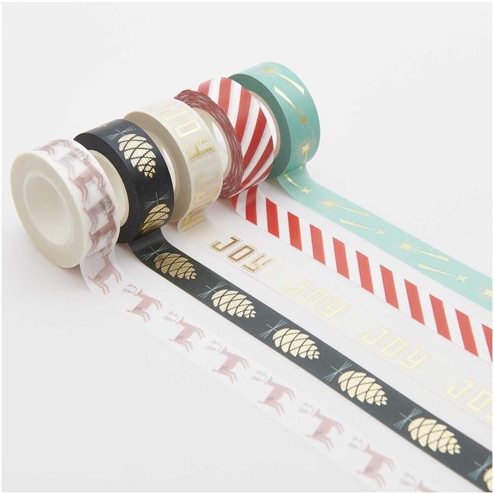 Produktbild Rico Design Tape Set I love Christmas, Joy FSC MIX, 5 Stk, 1,5cm x 10m
