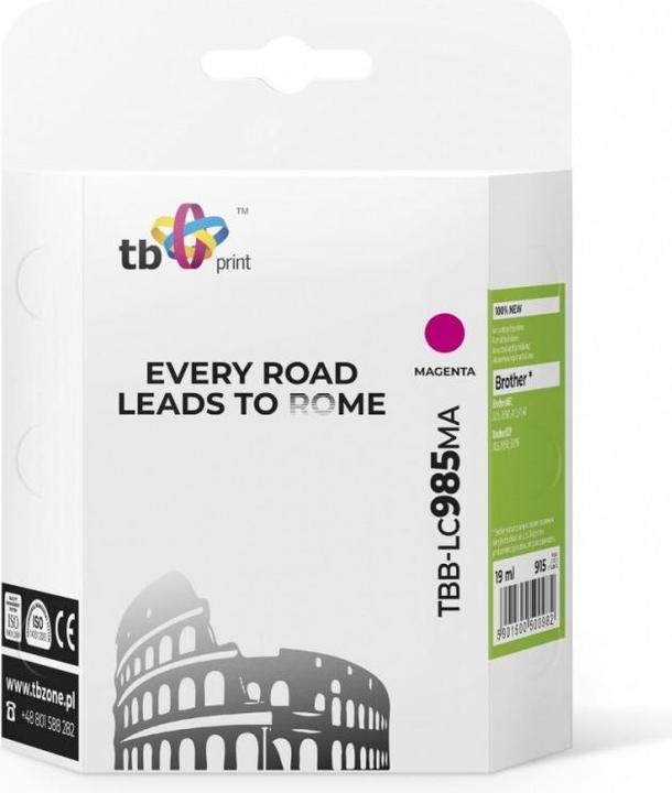 Actual product image Tusz do Brother LC 985 TBB-LC985MA MA (M)