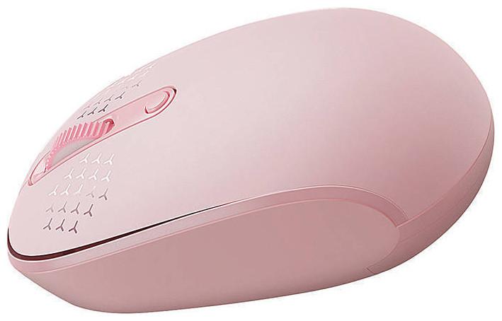 Image du produit Baseus Souris sans fil F01B tri-mode 2,4 G BT5.0 1600 DPI (rose) (Sans fil)