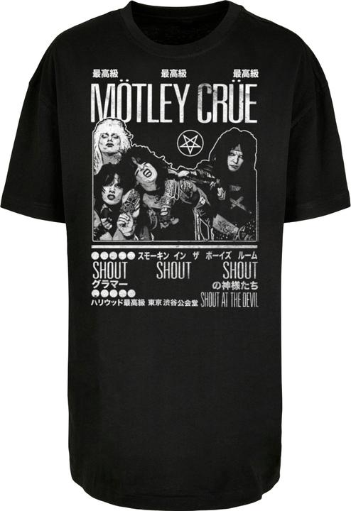 Actual product image Merchcode Ladies Motley Crue - Tokyo Shout Oversized Boyfriend Tee - 118675 (5XL)