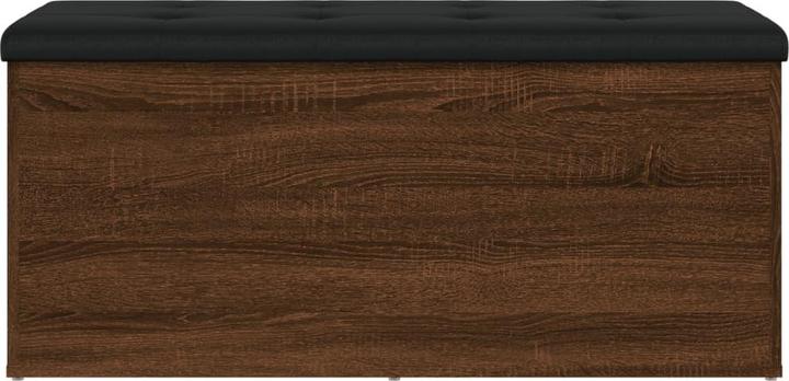 Actual product image VidaXL Bench with storage space brown oak 102x42x45 cm (42 cm)