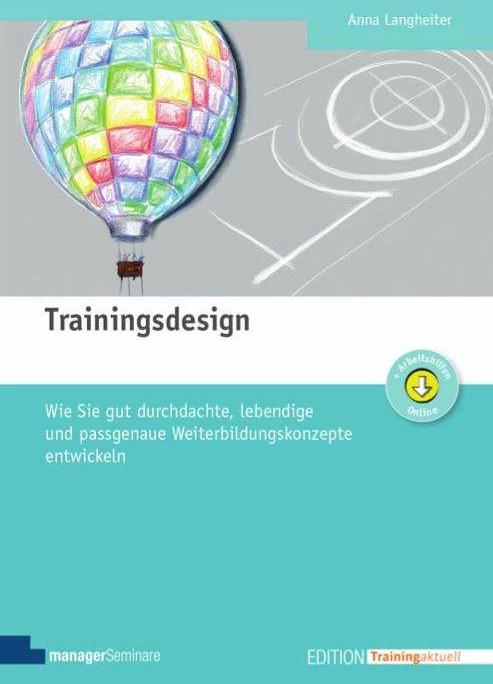 Actual product image Trainingsdesign (German, Anna Langheiter, 2018)