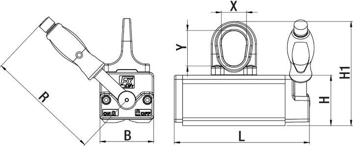 Produktbild Magni Lasthebemagnet FX-600 FLAIG