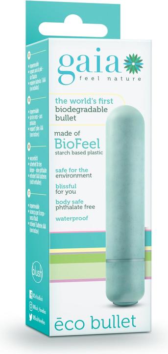 Actual product image Gaia Eco Bullet Vibrator â Turquoise