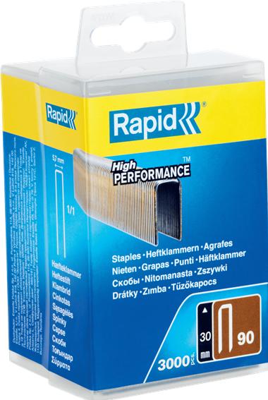 Image du produit Rapid Type 90 Agrafes à dos étroit 30 mm (3000 x)