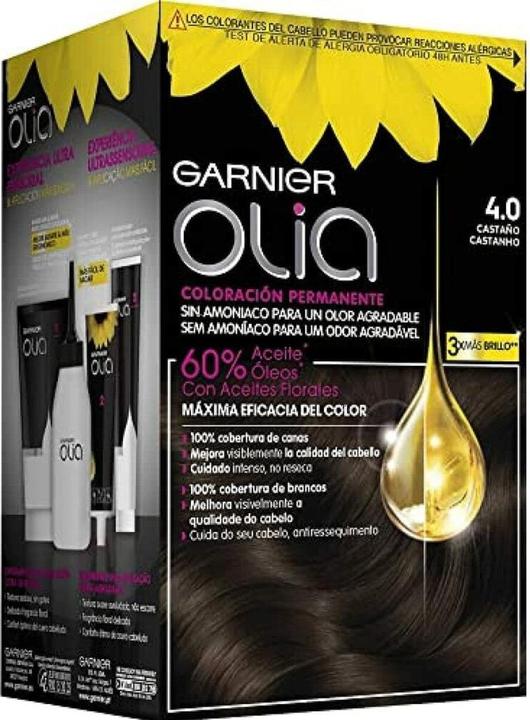 Image du produit Garnier OLIA Coloración Permanente #4,0 Castaño 4 pz (4,0 Castaño)