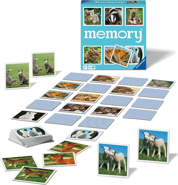 Image du produit Ravensburger Memory enfants animaux (Danois, Néerlandais)