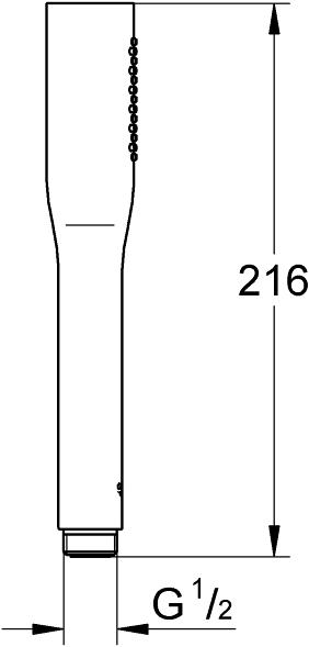 Produktbild Grohe Euphoria Cosmopolitan Stick Handbrause (1 Strahlarten, 15 l/min)