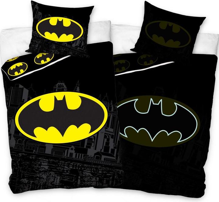 Productafbeelding MCU Batman Glow in dark Sengetøj 140 x 200, 100 procent bomuld