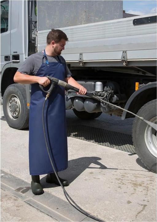 Image du produit Kerbl 15286 Tablier de traite et de toilette PU, 80 x 120 cm, bleu