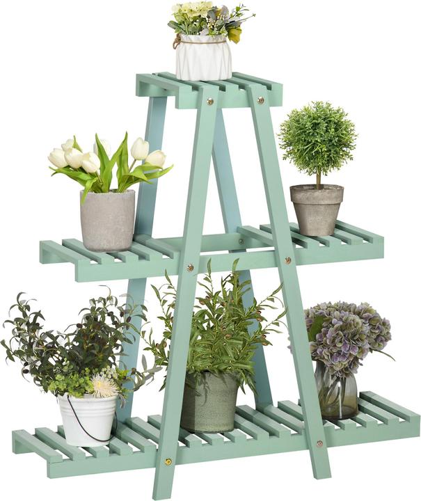 Outsunny Support pour plantes avec 3 marches