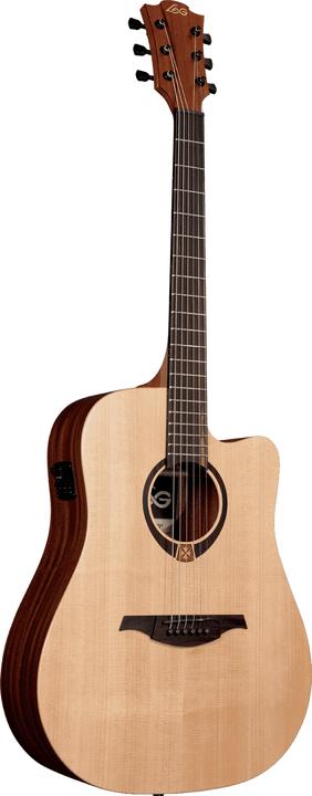 Image du produit LÂG Tramontane T70DCE (Guitare semi-acoustique, Épicéa, acajou, Bois brun)